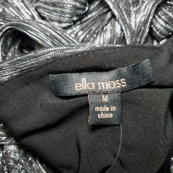 Ella Moss Cerine Cocktail Popover Halter Metallic Tiered Party Dress Size Medium - Picture 4 of 14